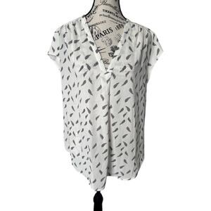 fun2fun v-neck sheer blouse